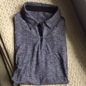 Men’s Lululemon gray shirt, athletic material